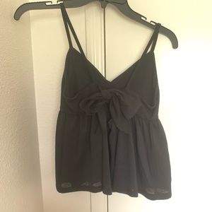 Black babydoll tank